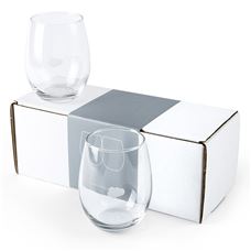 Stemless Wine Glass Set - 15 oz.