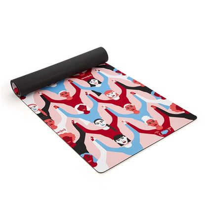(SALESFORCE)RED  Yoga Mat designed by Sophia Yeshi