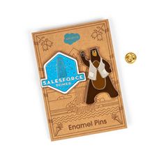 Salesforce Tower & Codey Character Pin Set