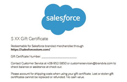 Gift Certificate Codes