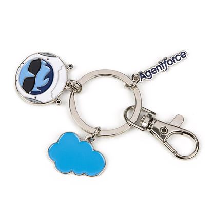 Agentforce Diestruck Charm Keychain